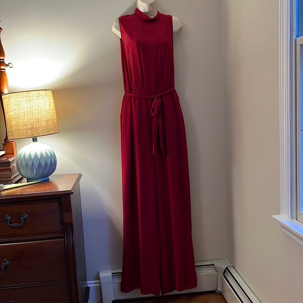 Dark red jumpsuit